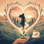 birth mother in a heart shape on top of a hand