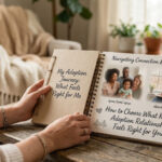 woman reading adoption journal